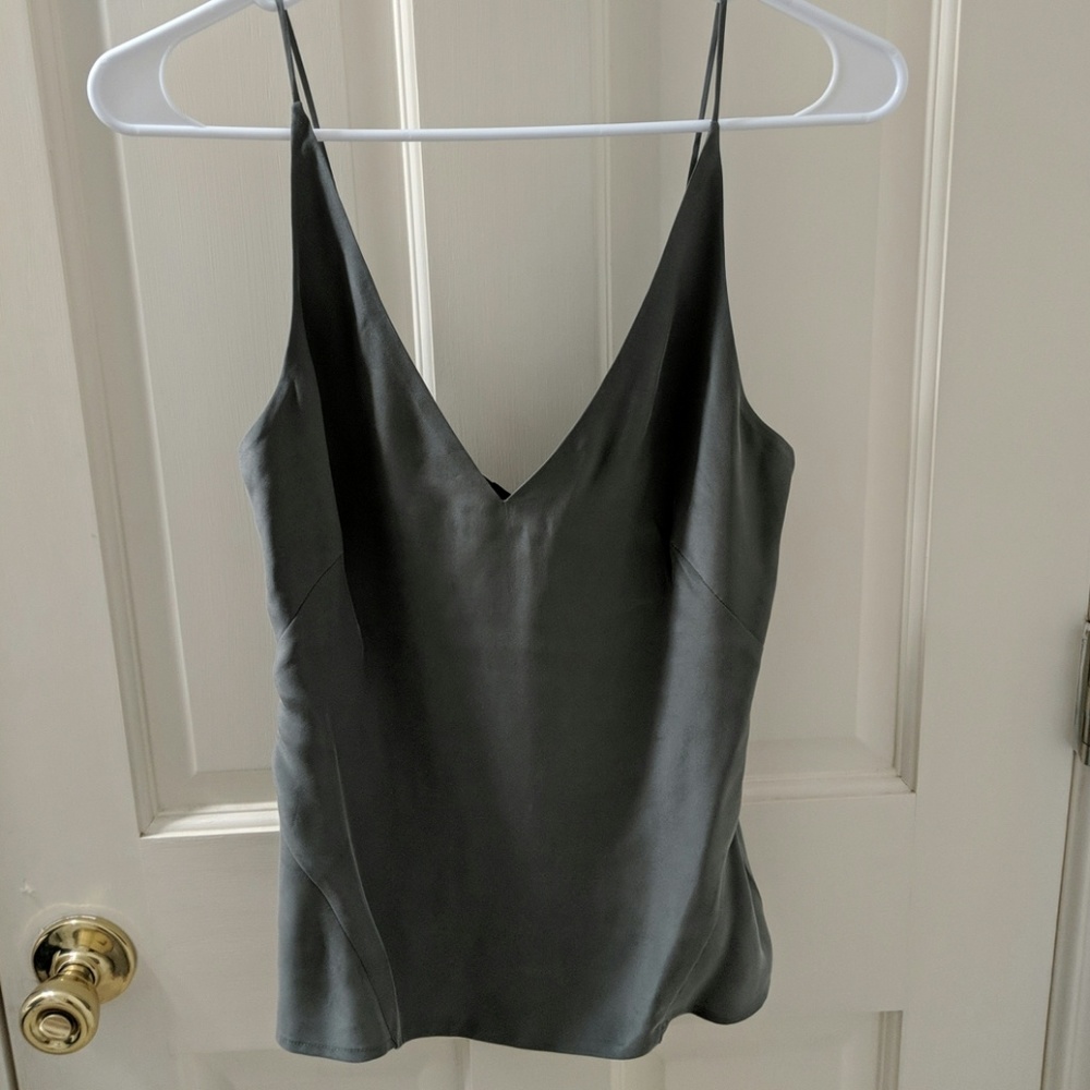 J brand silk green lucy camisole